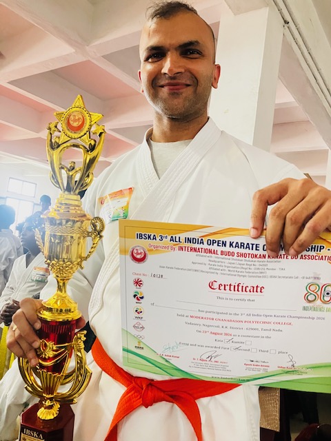 Nikhil Pande National Karate Championship Win